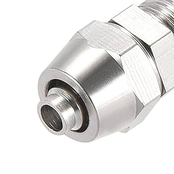 uxcell Flared Tube Fitting Union G1/8 x 6mm Tube OD Reusable